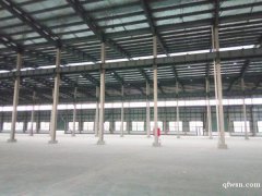 白蒲鎮全新鋼結構廠房，層高15米，10噸行車各種大車可進