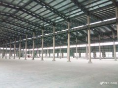 白蒲鎮全新鋼結構廠房，層高15米，10噸行車各種大車可進